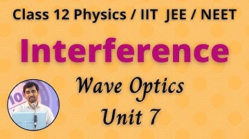 Interference  Wave Optics Unit 7 Class 12 Physics JEE/NEET