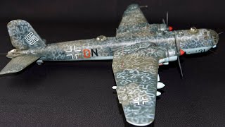 MPM Hi-Tech  1/48 Heinkel He177 A-5 Greif with anti shipping missile 1944 built model kit