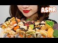 Mukbang SUSHI OCTOPUS PLATTER BIG BITES *ASMR Feast Food Eating Sounds | D-ASMR