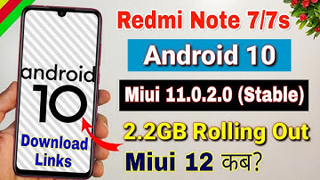 Redmi note 7/7s android 10 update rolling out Miui 11.0.2.0 | Redmi note 7 Andriod 10