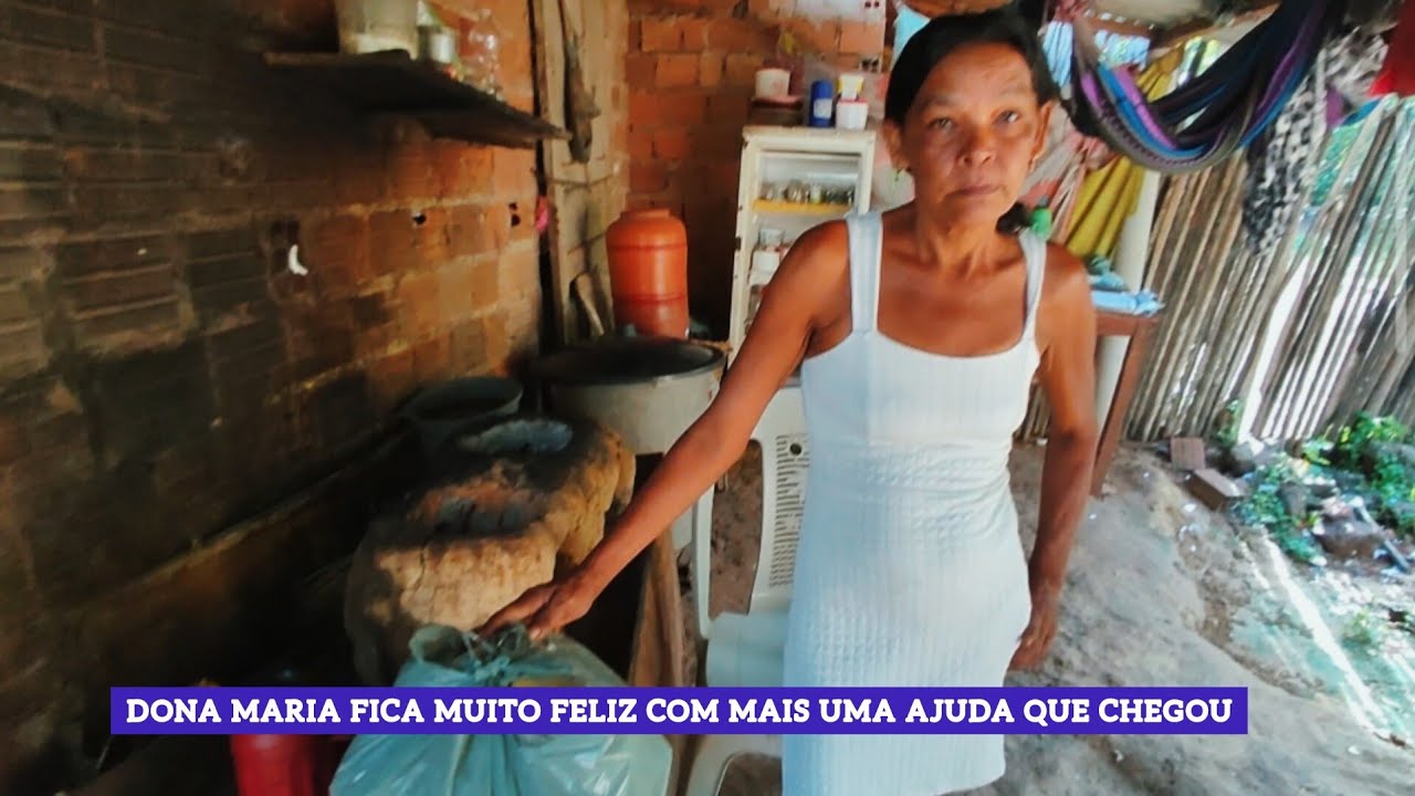 Visitei D. Maria, ela fala  das dificuldades que vem enfrentando, + uma ajuda.