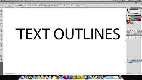 Converting text to outlines in Adobe Illustrator
