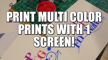 How to print a multiple color design with 1 screen | by Screenprintdirect.com