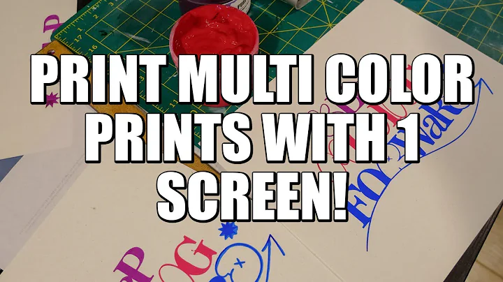 How to print a multiple color design with 1 screen | by Screenprintdirect.com
