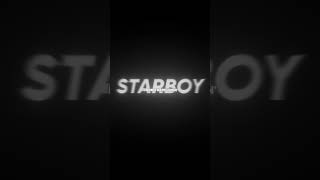 Starboy - The weeknd | Black screen status #shorts #lyrics