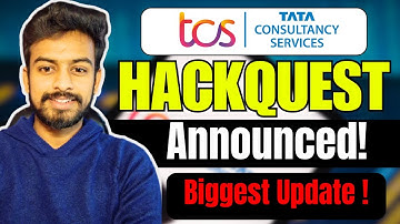 TCS HackQuest Announced | Biggest Hiring Update | OFF Campus Drive For 2026, 2025 Batch | Fresher