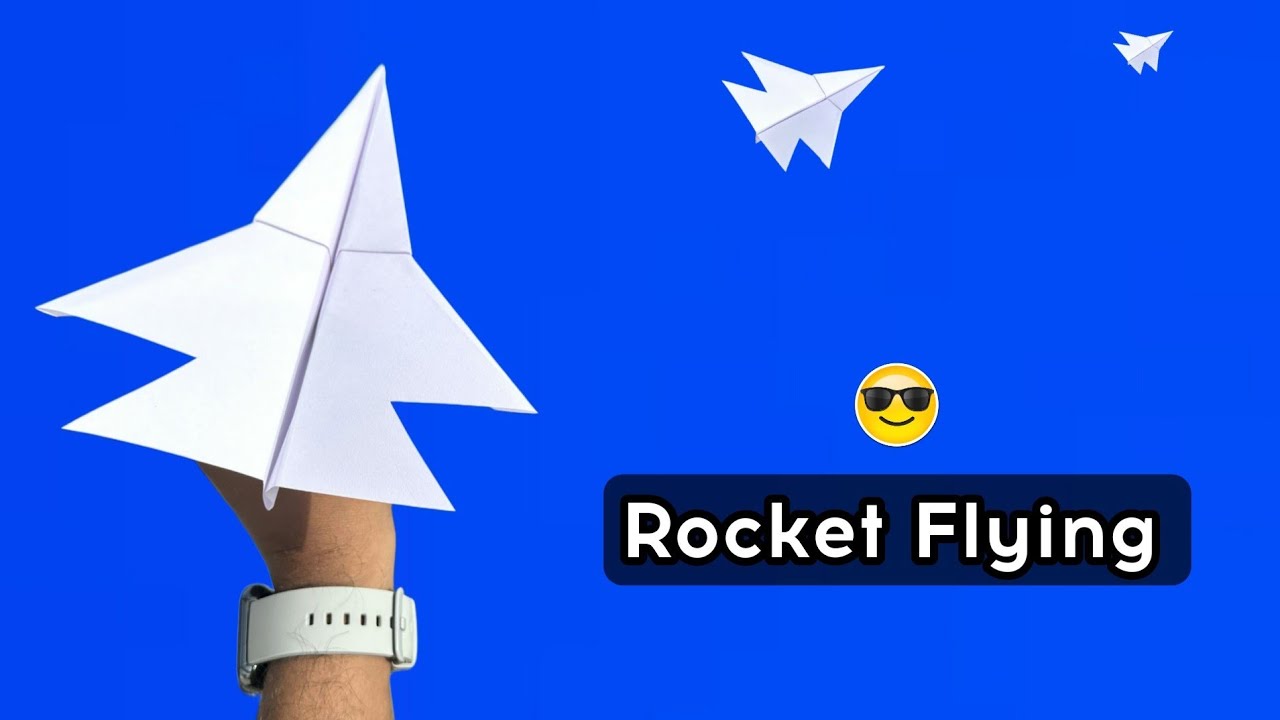 flying paper rocket plane, how to make notebook rocket, best flying