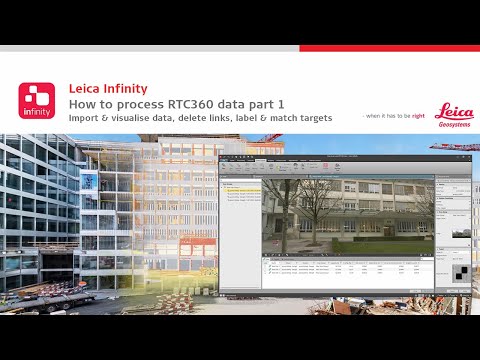 Leica Infinity – Point Cloud - How to process RTC360 data part 1