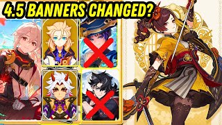 Version 4.5 UPDATE BANNERS CHANGED? | Genshin Impact /kazuha/chiori