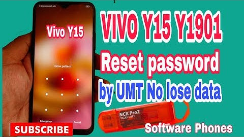 VIVO Y15 Y9101 Pattern Lock Reset by UMT No lose data 1000%