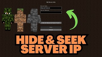Minecraft Hide and Seek Server IP Address
