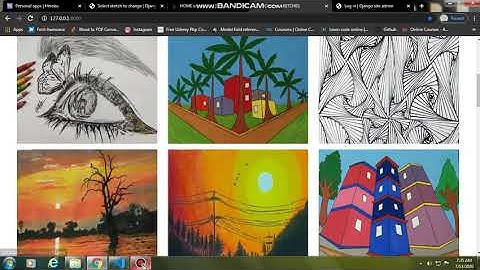 Django sketch gallery  website
