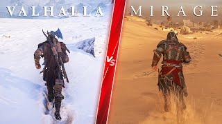 Assassin’s Creed Mirage vs Valhalla Comparison - Direct Comparison! Attention to Detail \& Graphics!