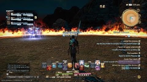 FINAL FANTASY XIV ifrit boss fight