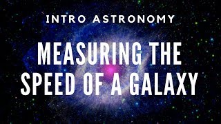 Intro Astronomy: Measuring the Speed of a Galaxy