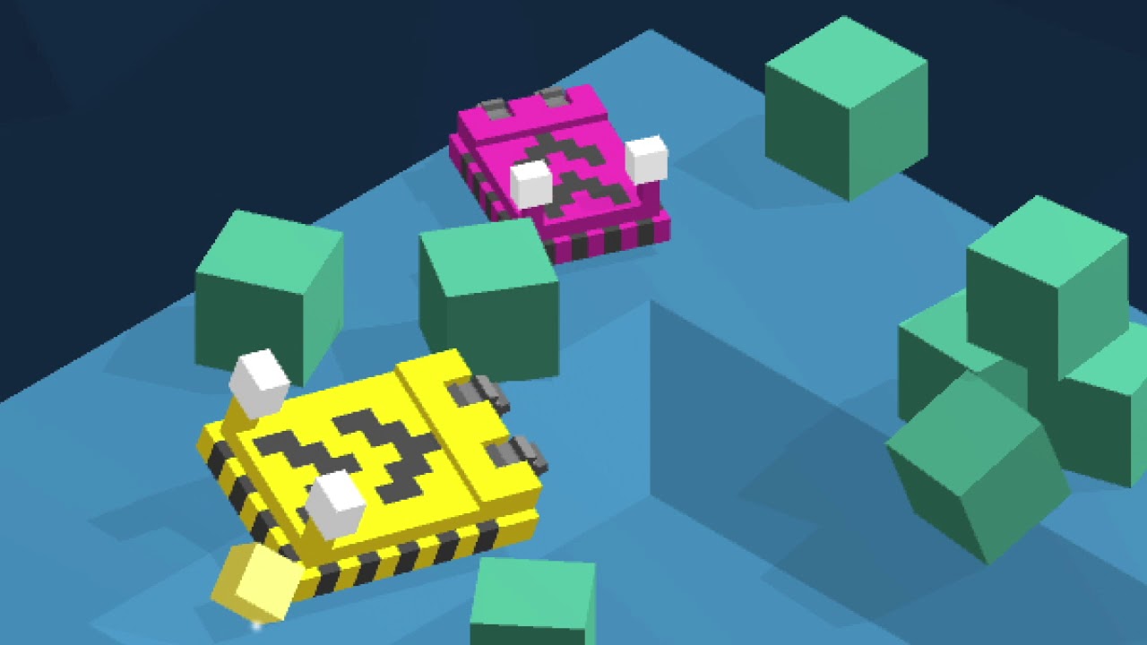 2 player games for kids Bot fight in BotSumo with new level created using ProBuilder in Unity