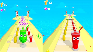 Juice Run All Levels Walkthrough Mobile Android IOS, New Running Games Gameplay Max Level