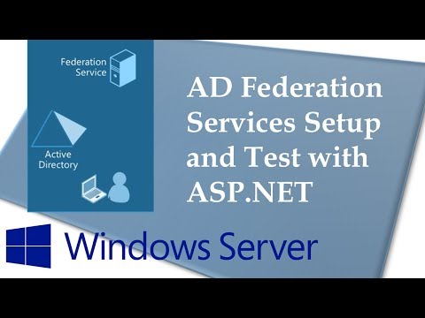 Configure AD Federation Services and test with ASP.NET