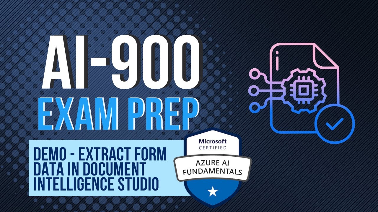 Demo - Extract Form Data in Document Intelligence Studio - AI-900 Exam Prep