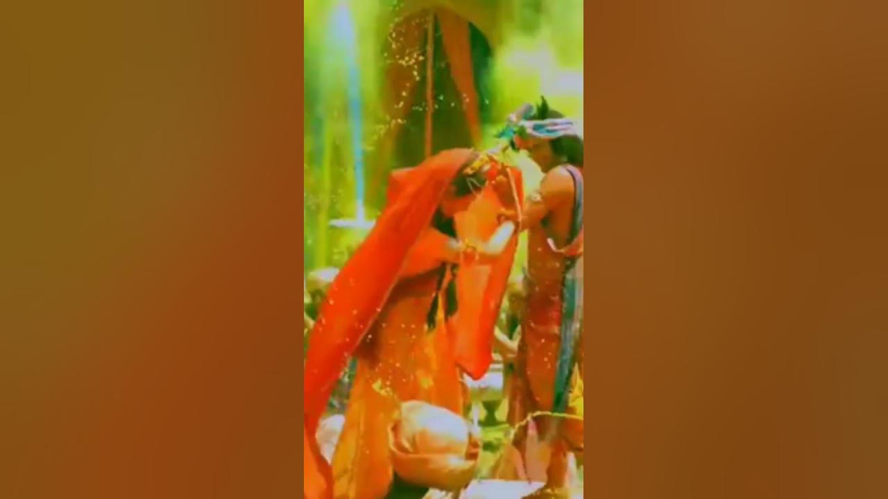 radhe krishna ki holi photo