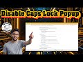 How To Turn Off Caps Lock Notification In Windows 11 | Stop Pop-Ups (2026)