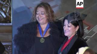 Architect Dame Zaha Hadid honoured in London
