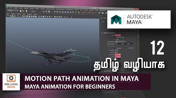 Maya Animation for Beginners | Motion Path Animation in Maya | Lesson 12/21 | Tamil Tutorial