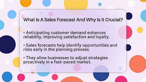 What Is A Sales Forecast And Why Is It Crucial? - Sales Pro Blueprint