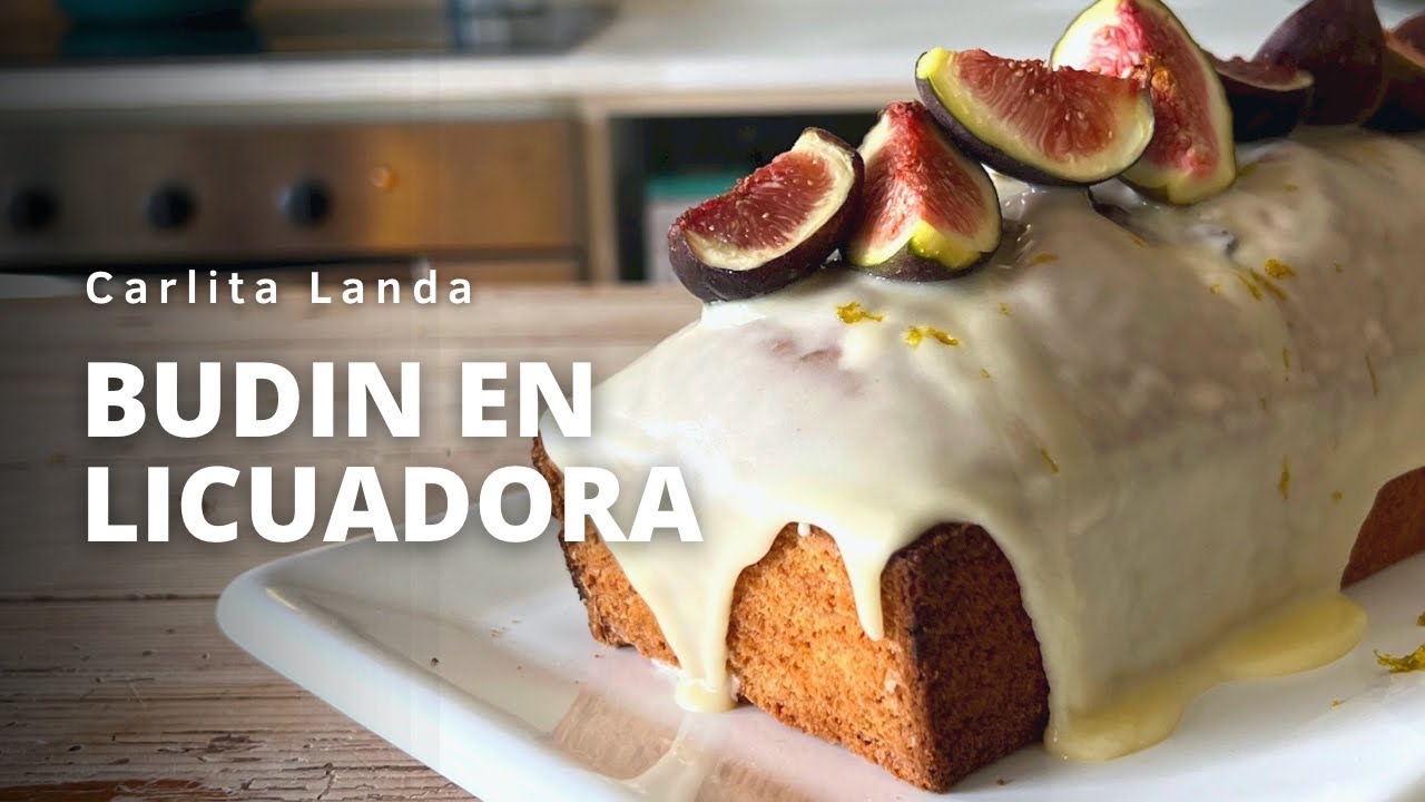 BUDÍN EN LICUADORA | naranja e higos | en 1 SOLO PASO
