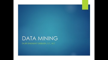 Data Mining - Pengantar