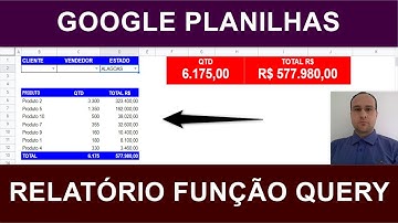 Relatório com FILTROS utilizando a FUNÇÃO QUERY no Google Sheets - Semelhante a Tabela Dinâmica