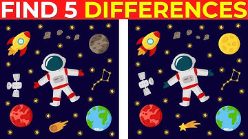 Find 5 Differences Between Two Pictures Of The Universe - EASY