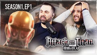 Our Very First Time Watching Anime! - Attack On Titan 1x1 