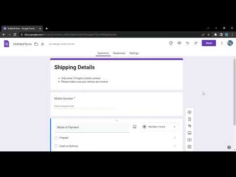 How to Duplicate the fields in Google Forms?