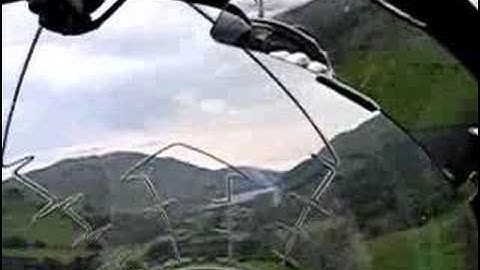 A RAF Hawk flying through the Mach loop 2