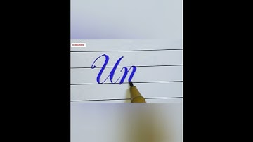 "Unit" with cut marker #calligraphy