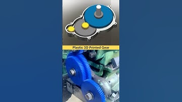 Plastic 3D Printed Gearbox - Working ✅ #cad #3dprinting #3ddesign