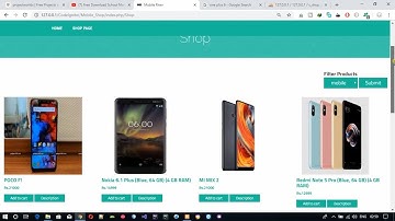 Online Mobile Shopping Project in PHP and MySQL