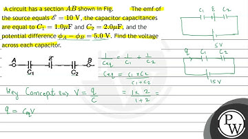 A circuit has a section \( A B \) shown in Fig. 3.21. The emf of the source equals \( \mathscr{E...