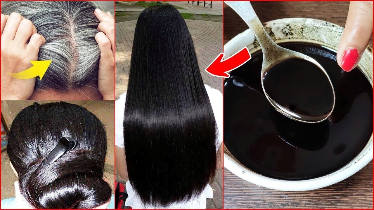 White Hair To Black Hair Permanently In 30 Minutes | Jet Black Hair  Naturally At Home | 100% Works - Youtube
