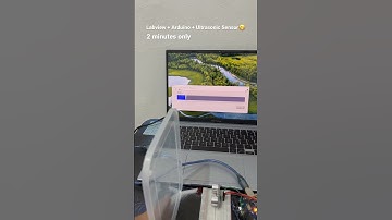 Labview + arduino + ultrasonic.. done in 2 minutes! Tutorial soon😁 #labview #arduino #ultrasonic