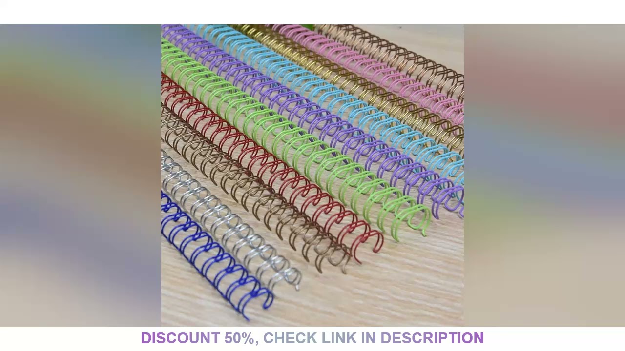 100pcs/50pcs Metal YO Double Coil Calendar Binding Coil Notebook Spring Book Ring Wire O Binding A4