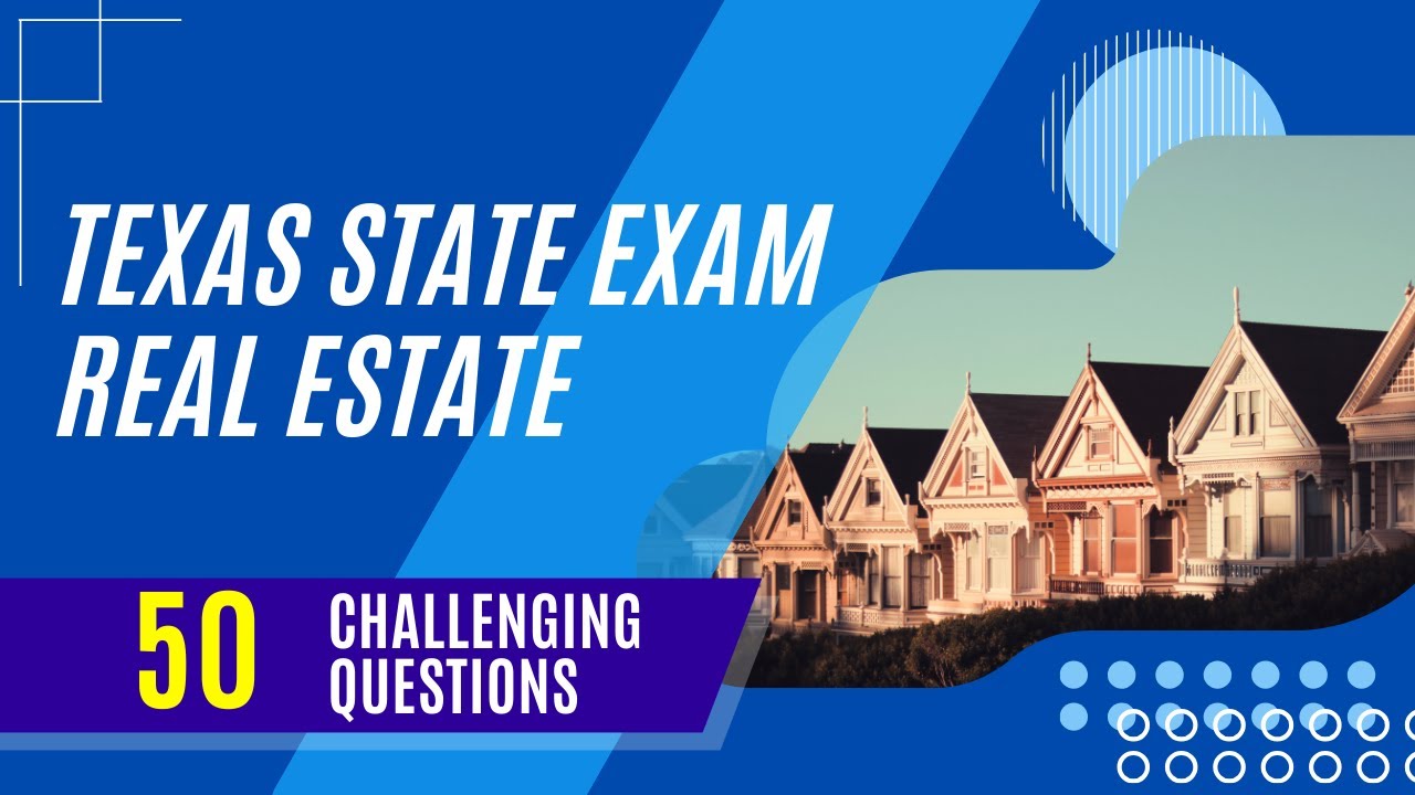 Texas State Exam Real Estate (50 Challenging Questions) - YouTube