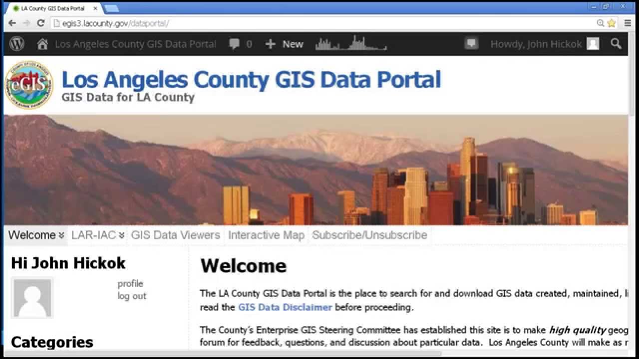 Los Angeles County GIS Data Portal YouTube