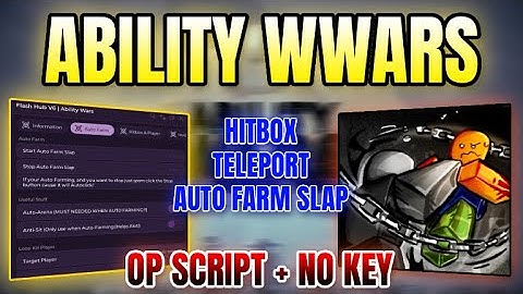 *NEW WORKING* Ability Wars Script (AUTO FARM SLAP, HITBOX, TELEPORT & MORE) 2025