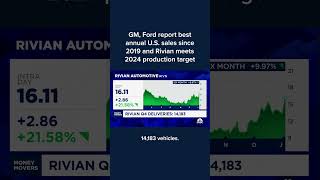 GM, Ford report best annual U.S. sales since 2019 and Rivian meets 2024 production target