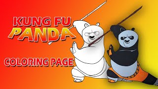 kung fu panda coloring pages | Kung fu panda coloring pages pdf | Kung Fu Panda 4 coloring Pages screenshot 4