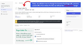 How To Make WordPress Pages or Posts Links To Custom URLs?