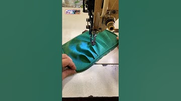 cách quay gân trên thân xếp ly màu xanh cổ vịt rất đẹp