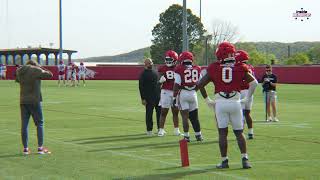 Arkansas Football Scrimmage & Drills | Practice Highlights